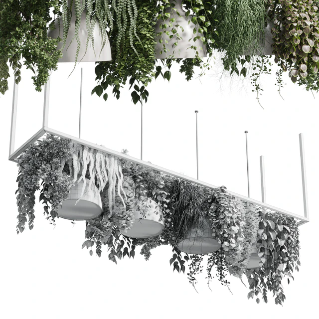 pot light pendant - plant light hanging 08 — Скачать