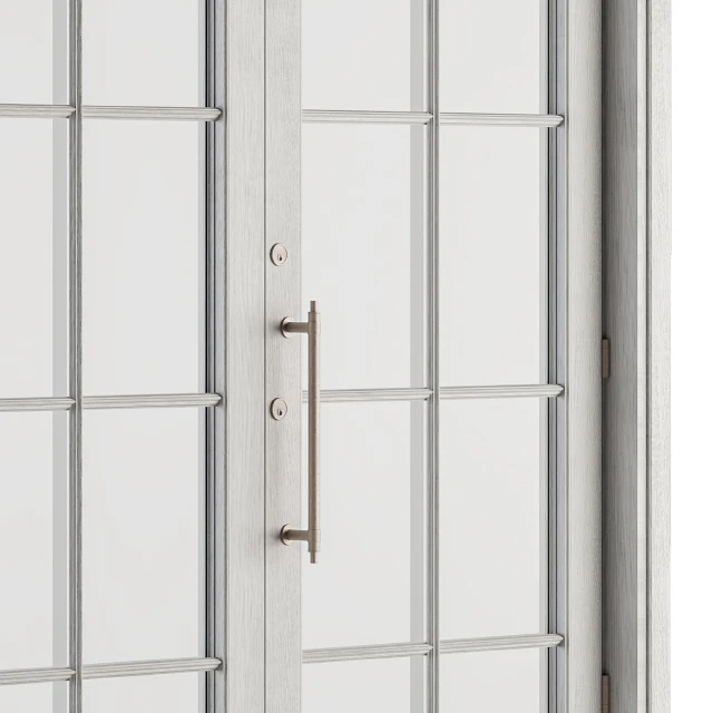 White Wooden Vintage Glass Door Set 19 — Скачать