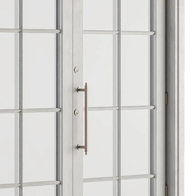 White Wooden Vintage Glass Door Set 19 — Вид 2