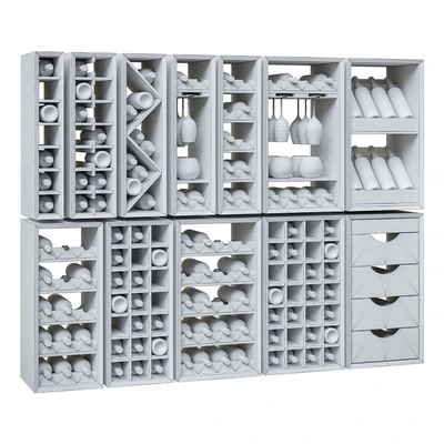 Wine sections for kitchen sets. — Ver 2