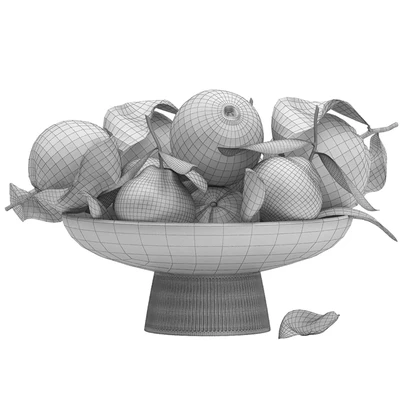 white bowl of oranges — Ver 2