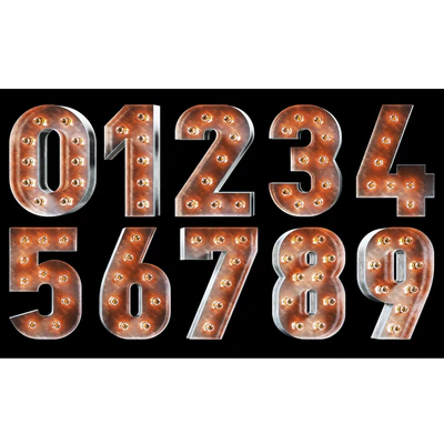 NUMERALS RETROBLOCK — Ver 2