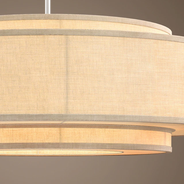 RH / THREE-TIER LINEN BANDED PENDANT - 36 — Descargar