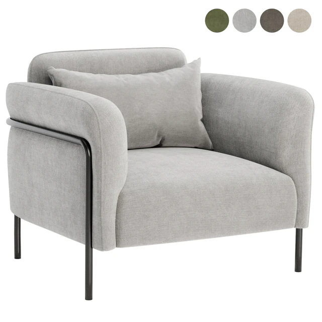 Fauteuil in fluweel Alistair armchair — Descargar