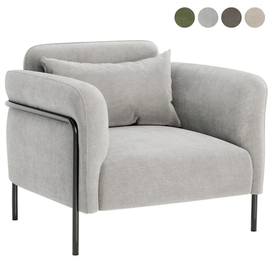 Fauteuil in fluweel Alistair armchair — Ver 2