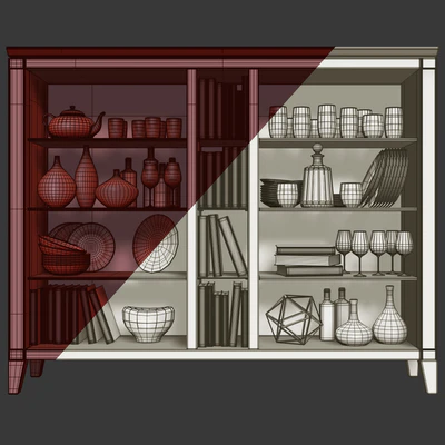 Wardrobe / Showcase Aster. Showcase by Le Fablier — Ver 2