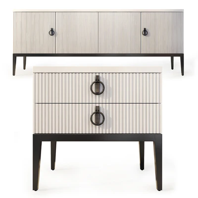 Chest of drawers and bedside table Lima. Nightstand, sideboard by Medusa Home — Ver 2