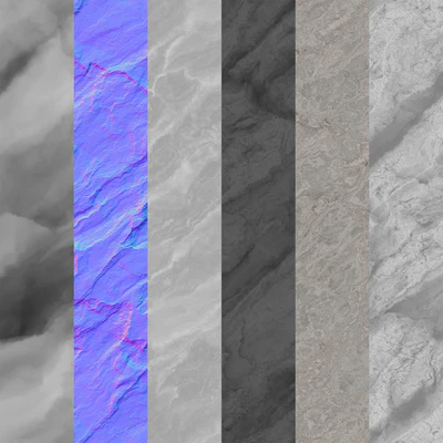 Rock cliff wall №34 — View 2
