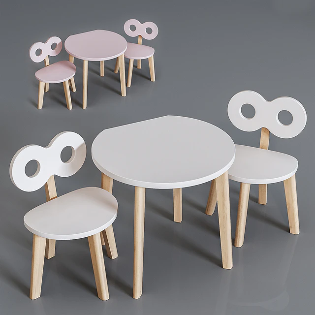 Ooh-Noo Childrens table and high chair — Descargar