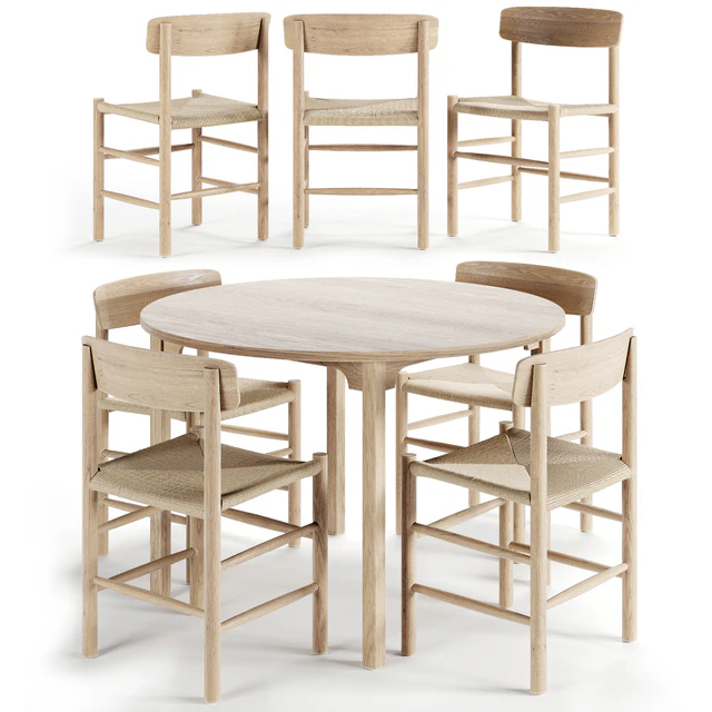 AVE Borge Mogensen Shaker Chair & Dining Table — Скачать