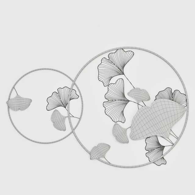 Wall Decoration Metal-Ginkgo Bilo — Descargar