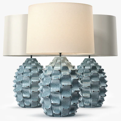 LuxDeco Bayern Table Lamp - Turquoise Base — Ver 1