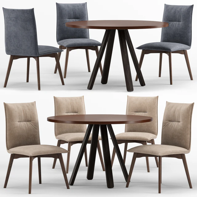 Stecco cocktail table and Maya chair - connubia calligaris — Скачать