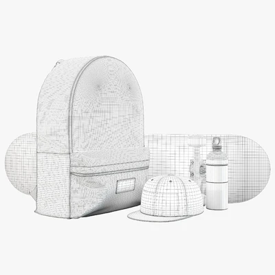 Supreme decorative set (black) — Ver 3