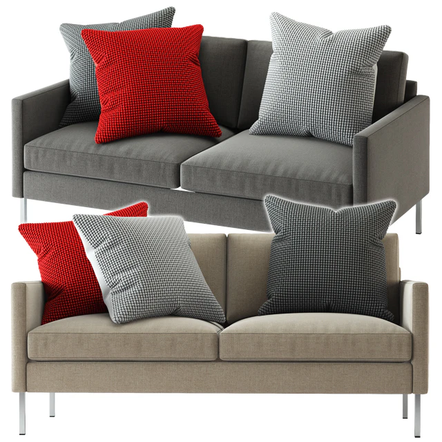 Crate and Barrel / Studio Series Customizable Loveseat — Descargar