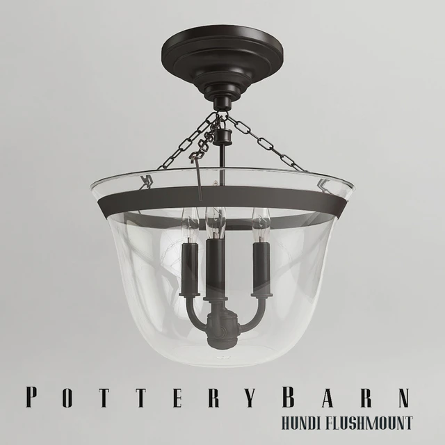 Люстра POTTERY BARN HUNDI FLUSHMOUNT — Скачать