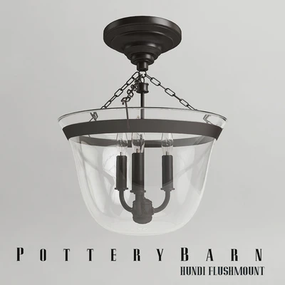 Люстра POTTERY BARN HUNDI FLUSHMOUNT — Вид 2