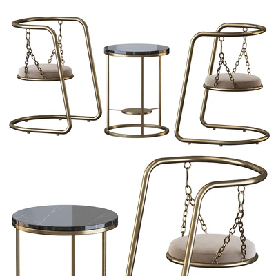 Coffee table and armchair — Вид 2