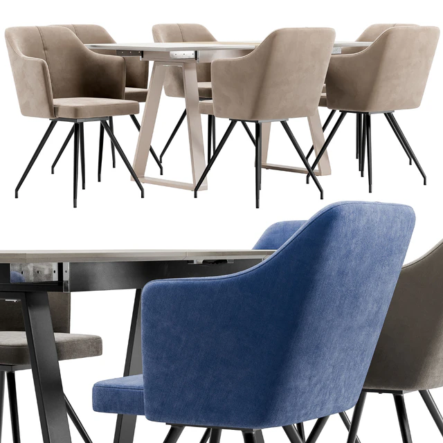 Sling Dining Chair and Detroit Table — Descargar