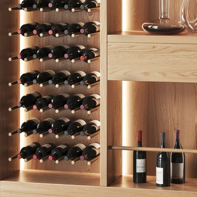 Wine cabinet for a wine library in a restaurant and home — View 2