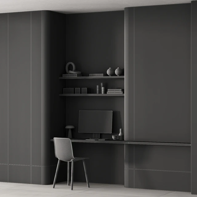218 office furniture 05 workplace 01 minimal scandi 4 options — Descargar