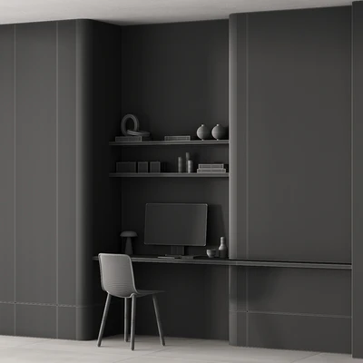 218 office furniture 05 workplace 01 minimal scandi 4 options — Ver 2