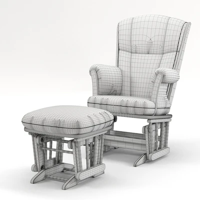Dutailier glider - Chair 908 and ottoman — Ver 2