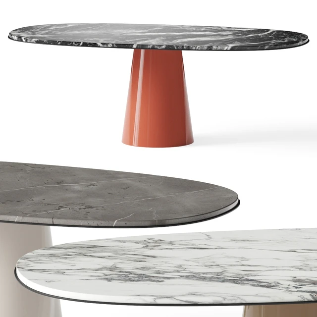Meridiani Owen Dining Tables — Descargar