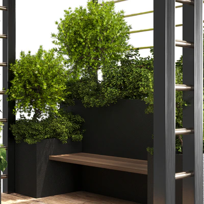 Landscape Furniture with Pergola and Roof garden 01 — Вид 2