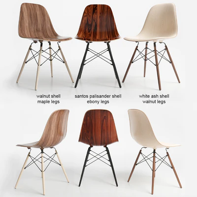 Eames DSW wood chairs — Ver 1