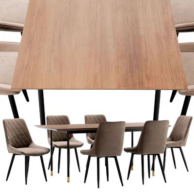 Dining chair Nika and table Impala — Ver 2