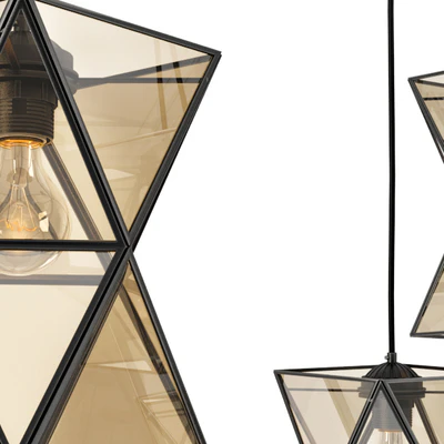 Люстра PolyPyramid Glass Pendant Cognac — Вид 2