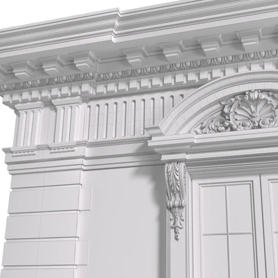 Classic facade with rusticated stone. Fasad classical — Ver 2