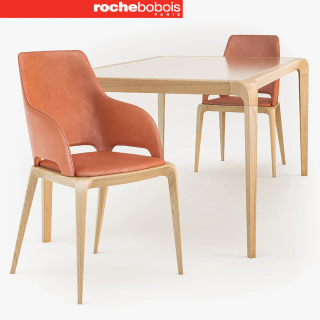 Roche Bobois BRIO dining table BRIO Bridge chair — Скачать