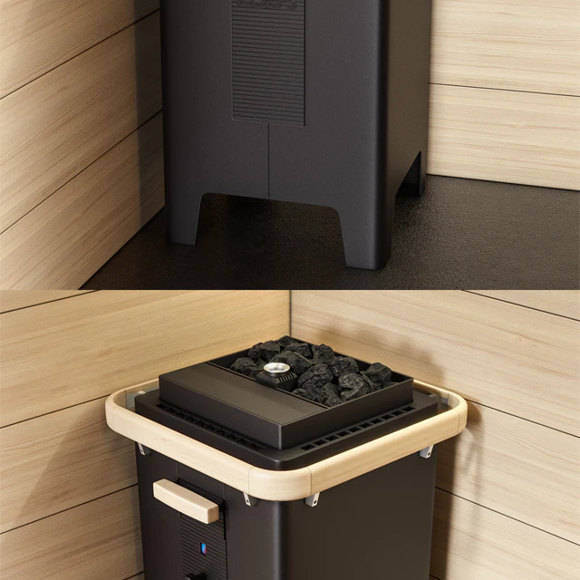 KLAFS Design Sauna Shape with sauna heater sanarium majus — Скачать