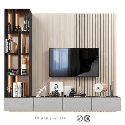 TV Wall | set 394 | ТВ стенка — Вид 1