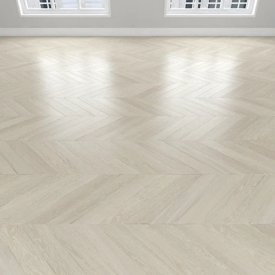 Parquet Oak white, 3 types: herringbone, linear, chevron. — Ver 2