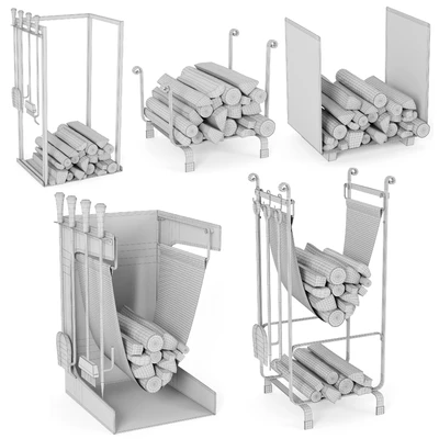 Fireplace Accessories set 02 — Вид 3