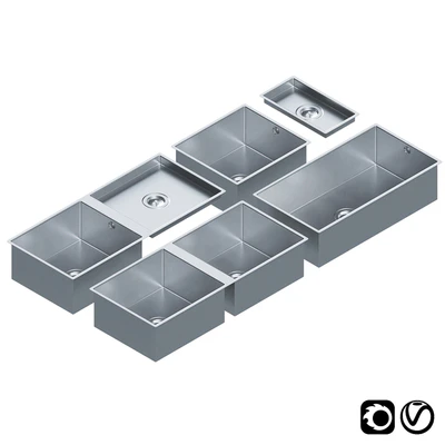 Stainless Steel Sinks by Dornbracht Set 02 — Ver 1