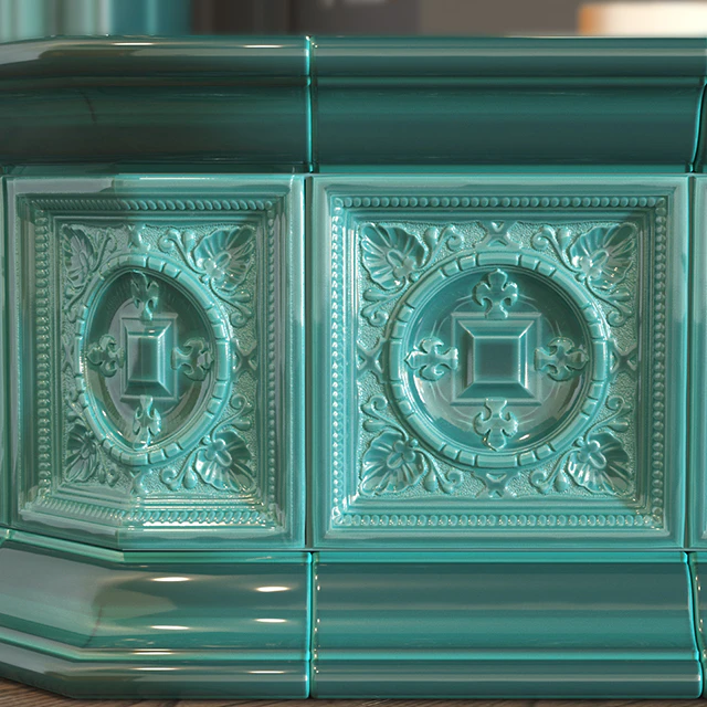 Tiled fireplace — Descargar