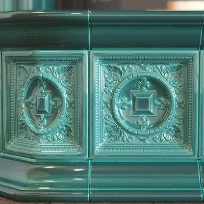 Tiled fireplace — Ver 2