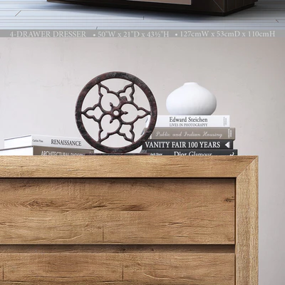 RECLAIMED RUSSIAN OAK 4-DRAWER DRESSER — Ver 2