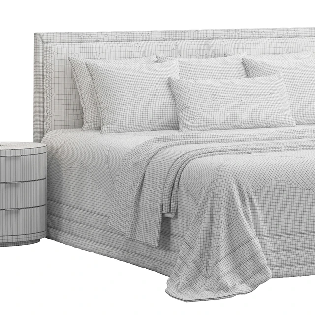 Rectangular Headboard Bed — Скачать