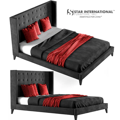 Rialto Wingback Platform Bed — Вид 1