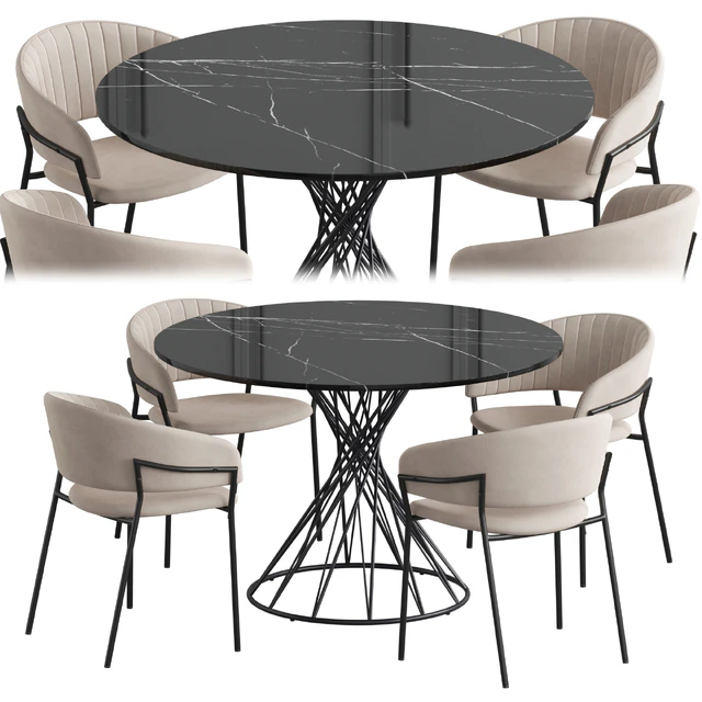 Nuit table Piza chair — Download