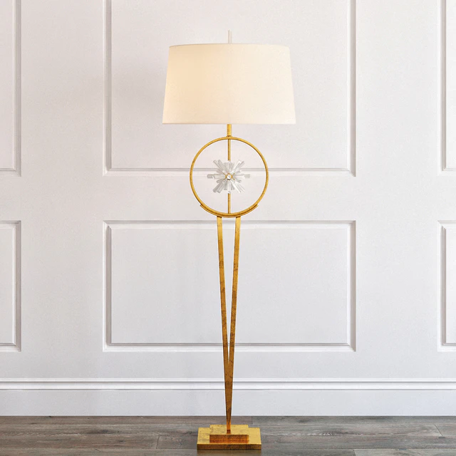 Encircled quartz crystal star floor lamp — Descargar