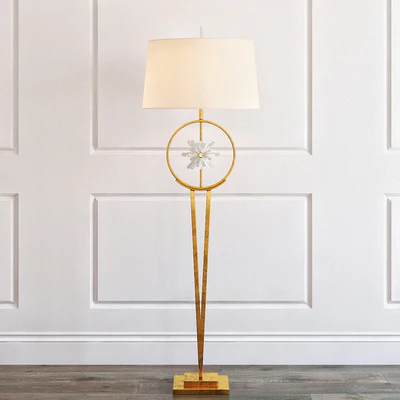 Encircled quartz crystal star floor lamp — Ver 1
