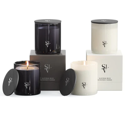 Slettvoll Glass Scented Candle Set — Ver 2