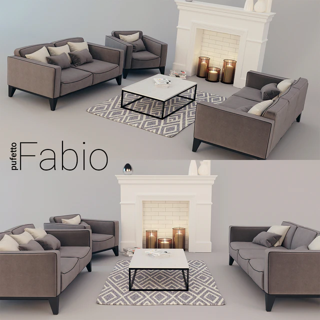 Set of sofas Fabio — Descargar