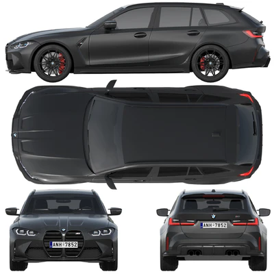 BMW M3 Competition Touring 2022 — Вид 2